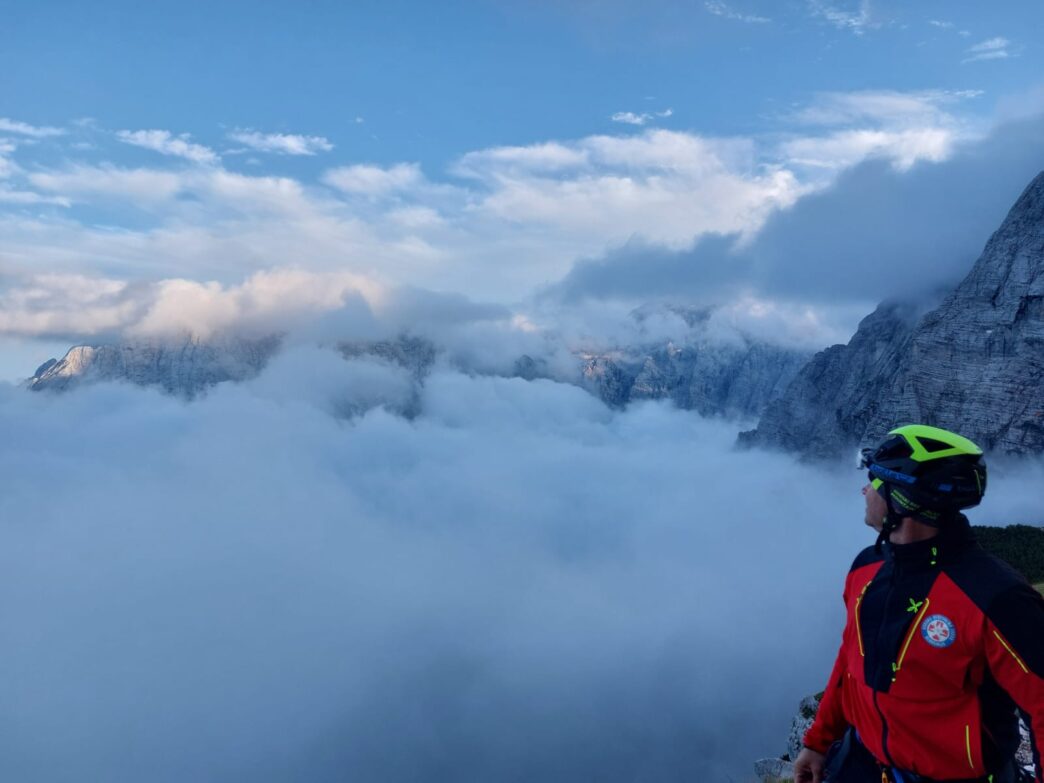 resevanje pod Skrlatico GRS Mojstrana