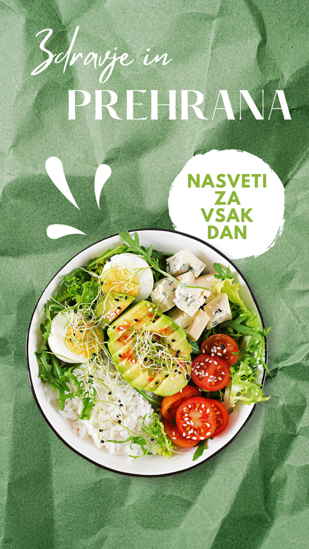 Green Photo Healthy Food Instagram Story