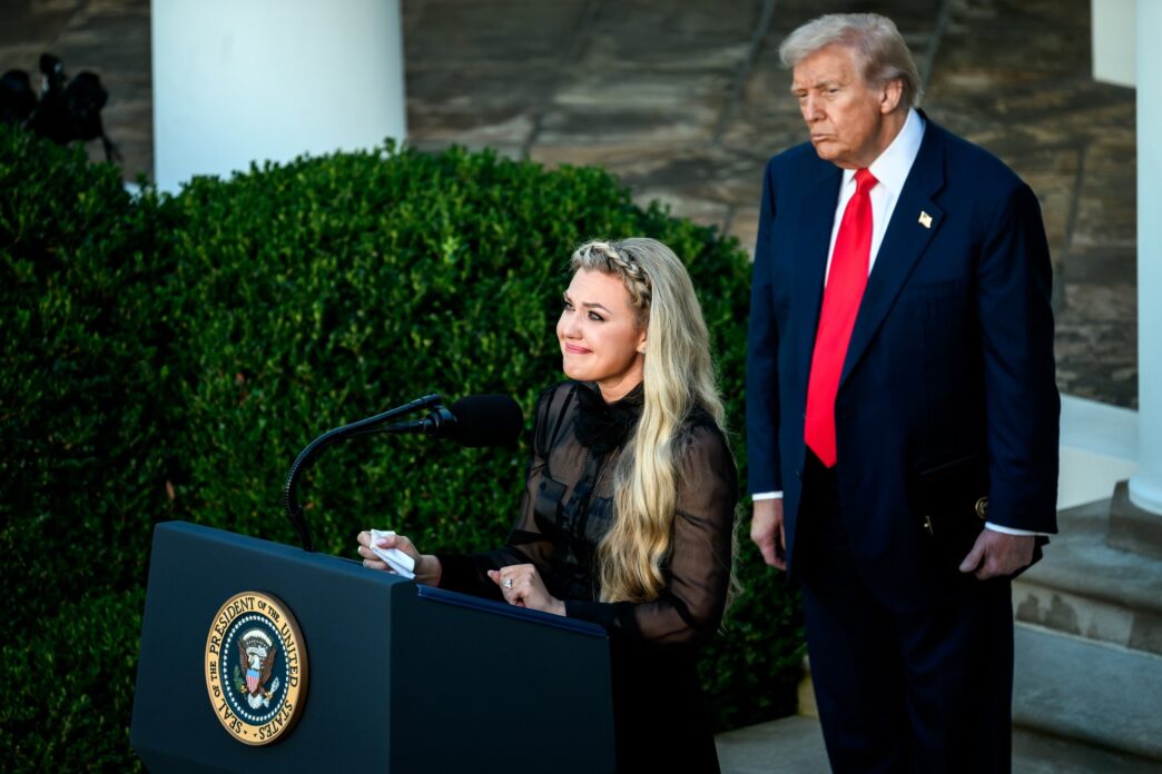 Trump in Erika Kirk