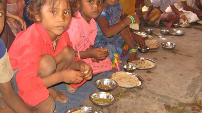 hungry children