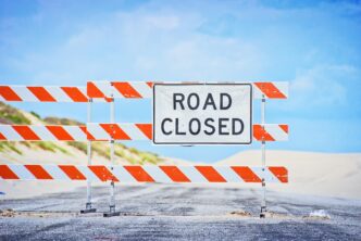 closed road