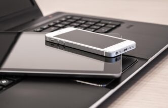 computer and phone