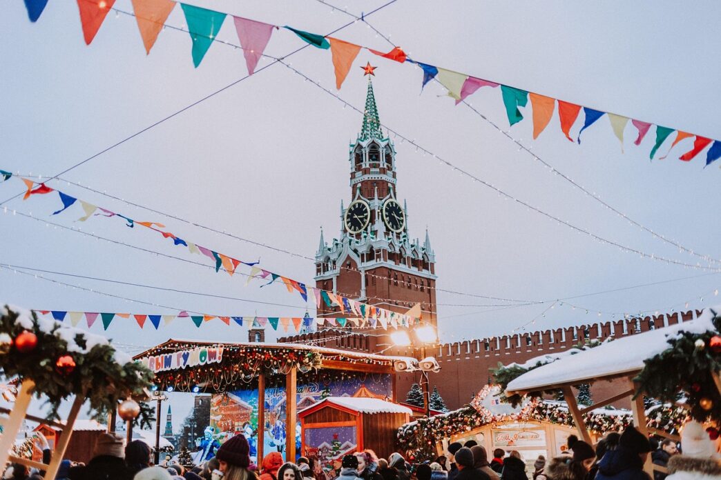 buying at the christmas fair