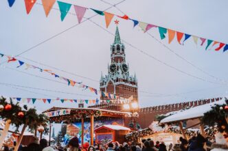buying at the christmas fair
