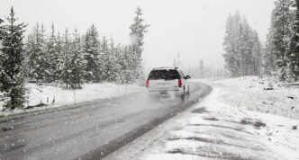 snowing