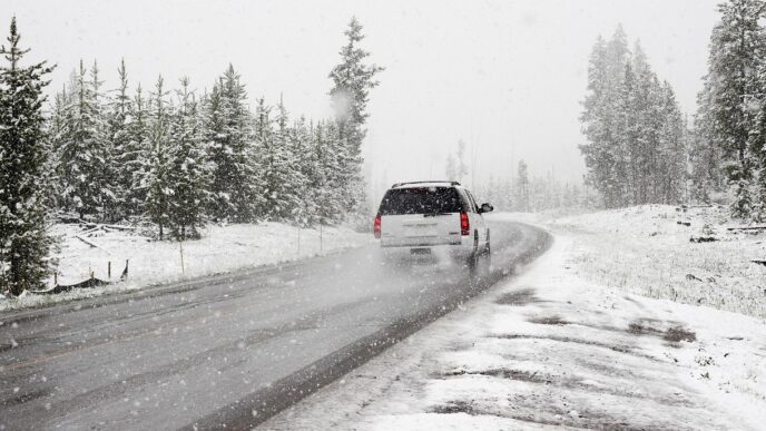 snowing