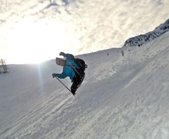 skiing