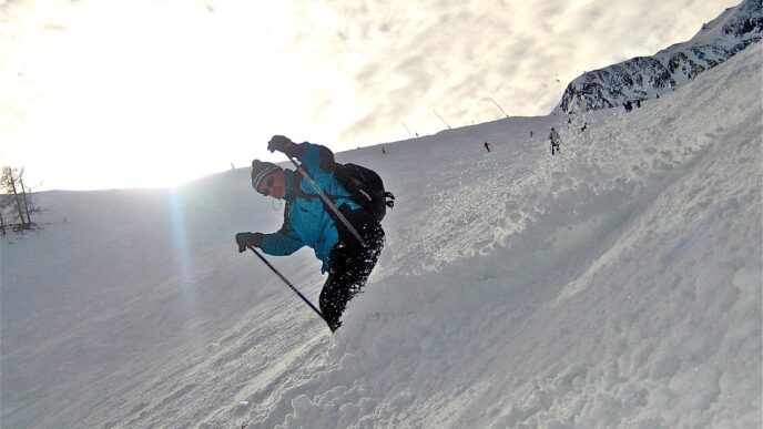 skiing