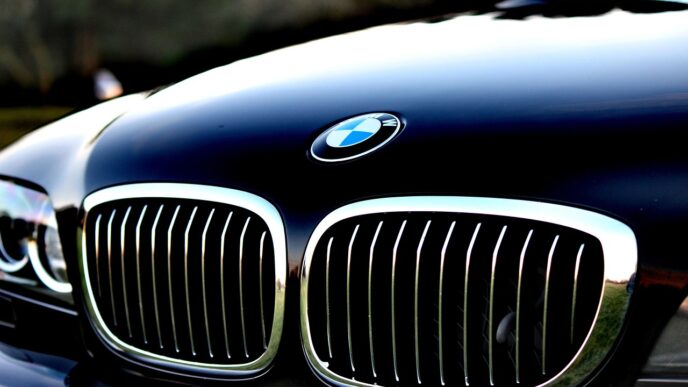 car bmw on fire