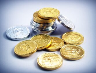 gold and silver coins
