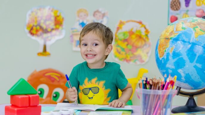 kids in school